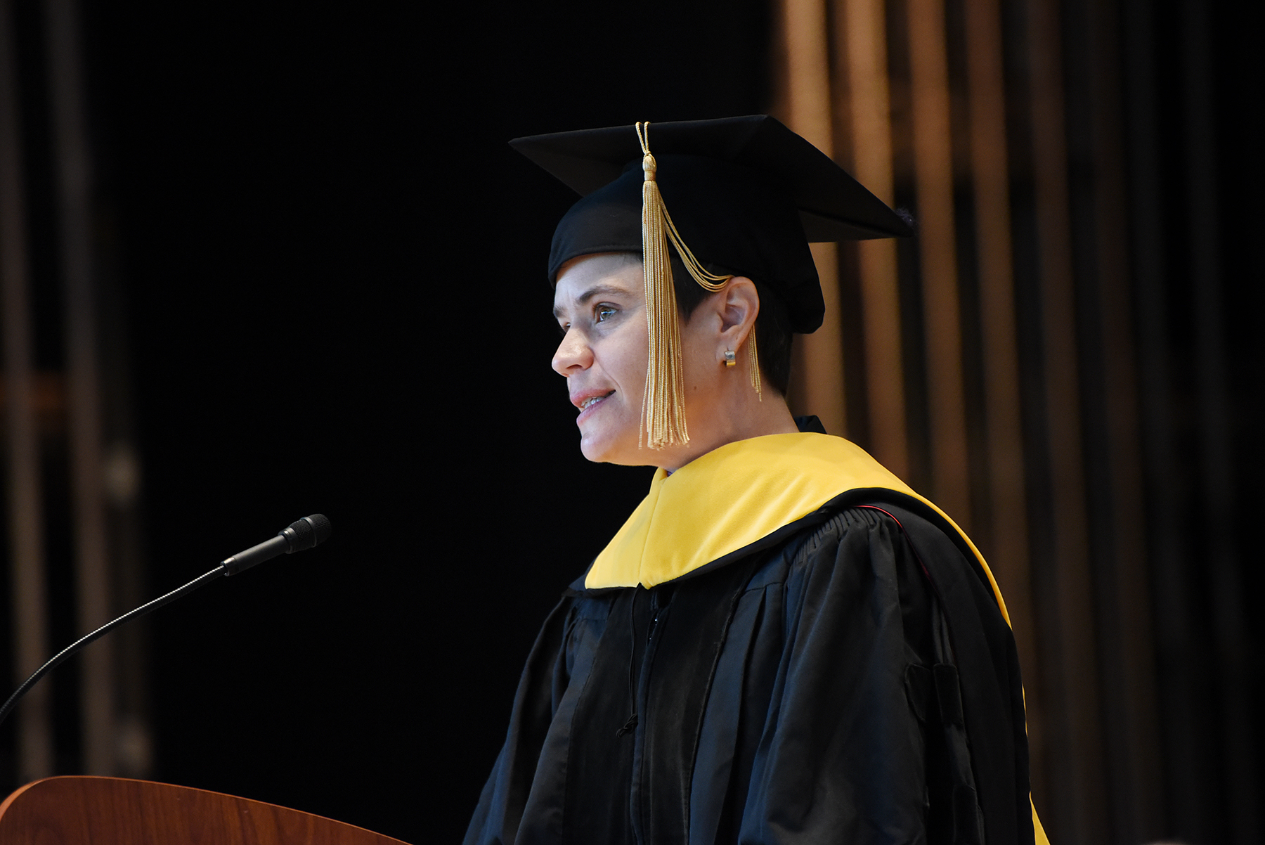 Speaker gives her commencement speech