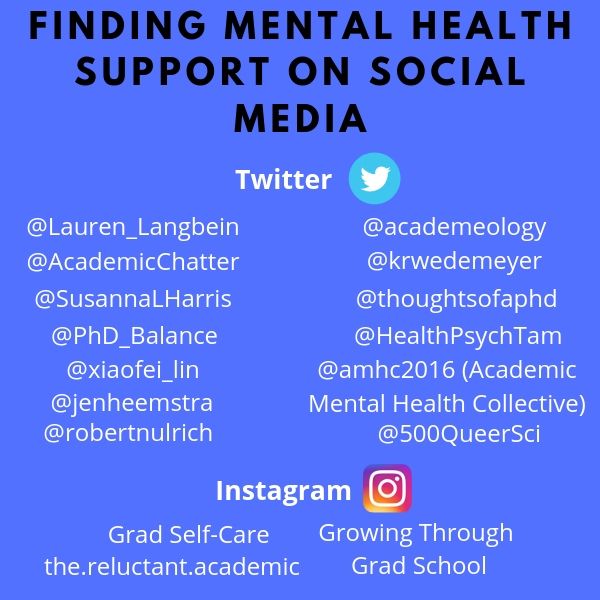 Mental health advocates on social media