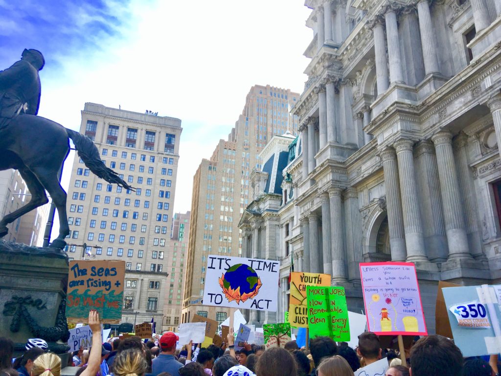 climate strike in philly