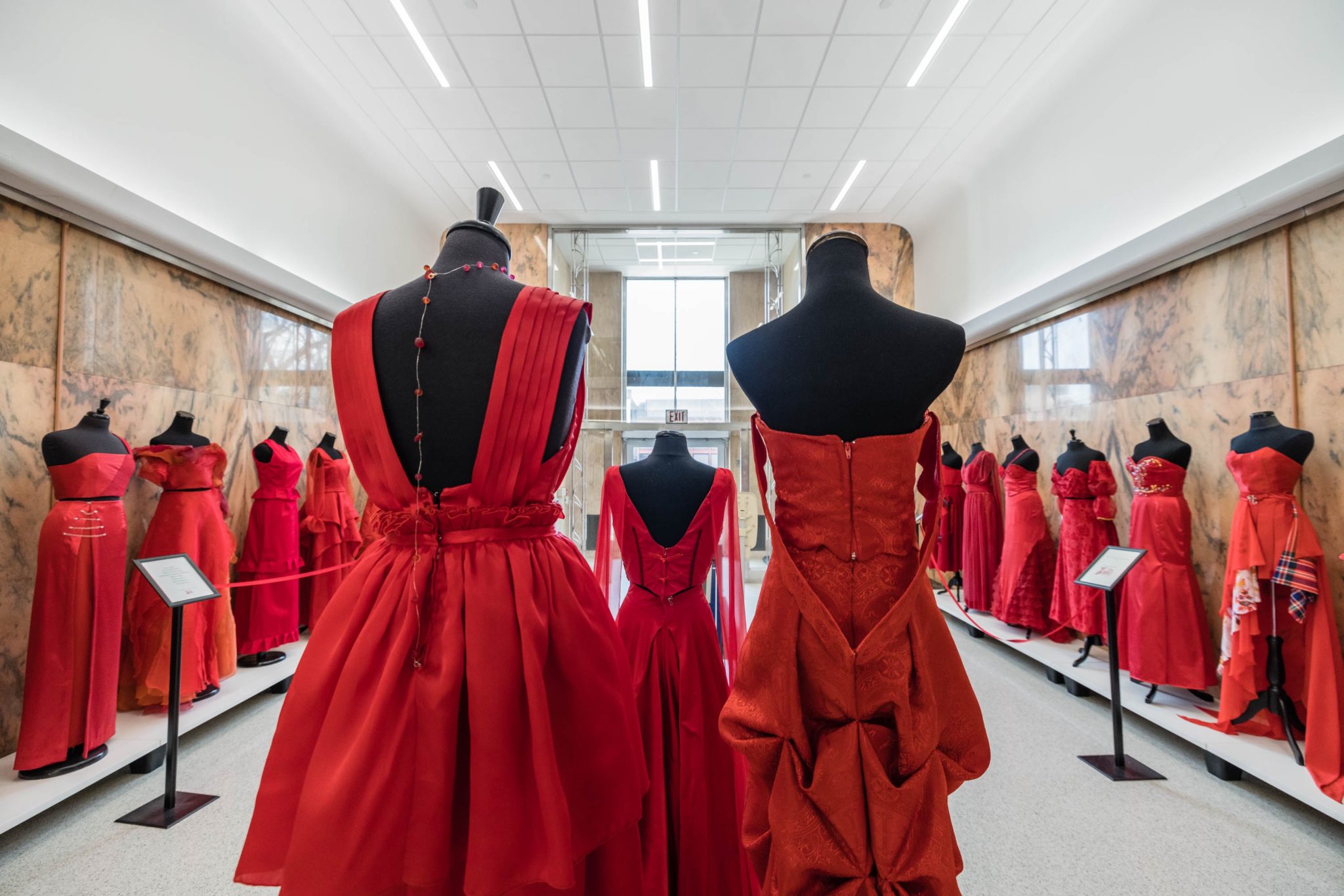 Collection of Red Dress in Hayward Hall