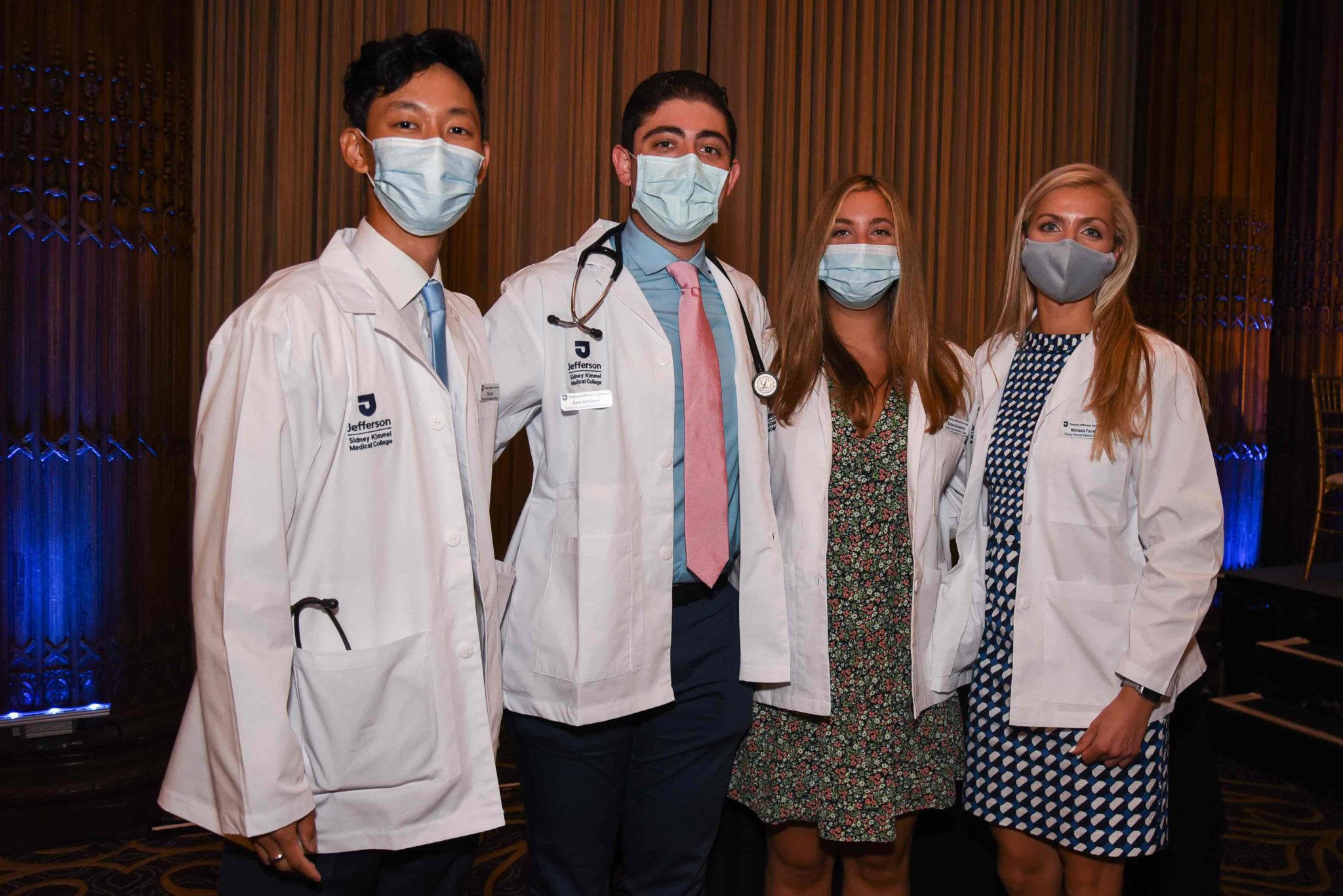 Group of students at the white coat ceremony